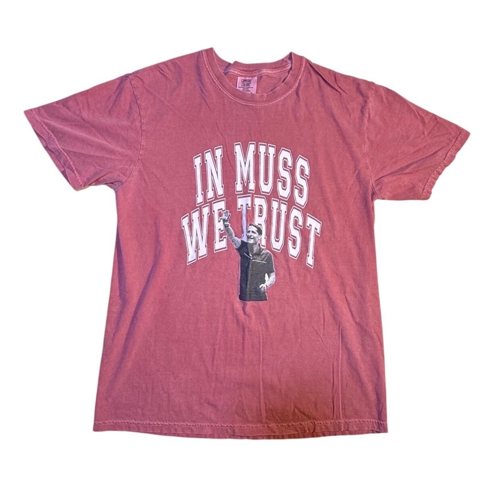Comfort Colors "In Muss We‎ Trust" Arkansas Musselman Graphic T-Shirt Large-2057
